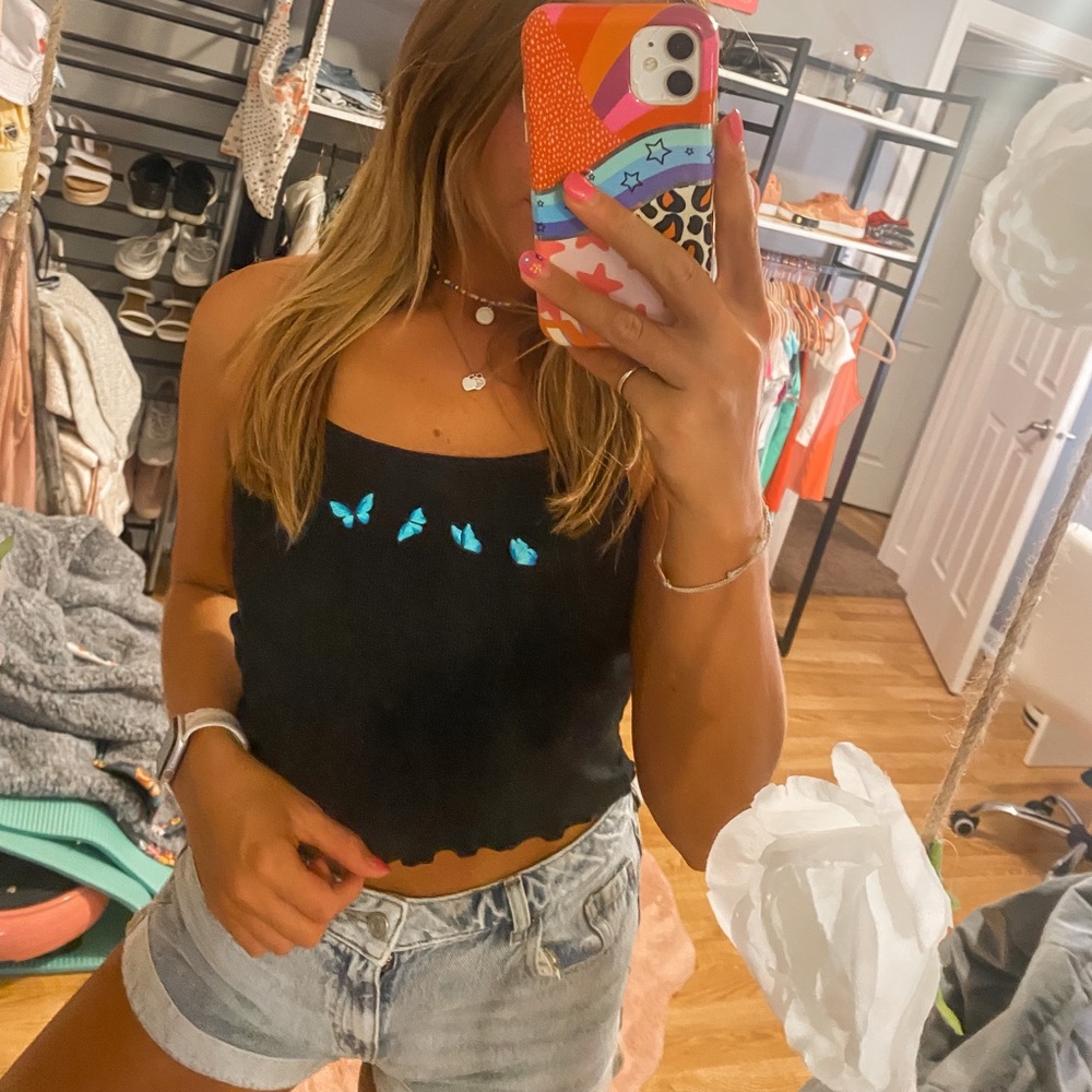 Adorable butterfly top